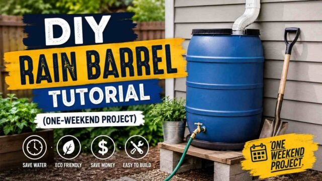 DIY Rain Barrel Tutorial (One-Weekend Project)